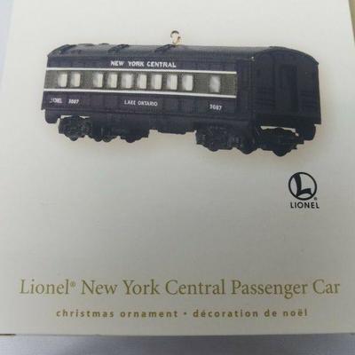 3 Hallmark Keepsake Ornaments Lionel New York Central Locomotive Trains 2008 NIB