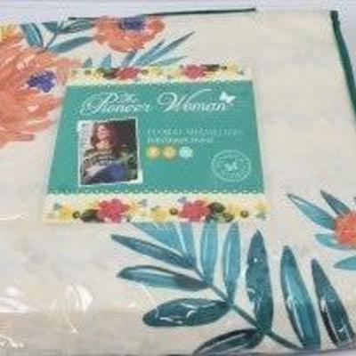 Full/Queen The Pioneer Woman Floral Medallion Duvet Cover, Ivory - New