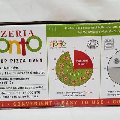 Stovetop Pizza Oven, Pizzeria Pronto, Open Box - New