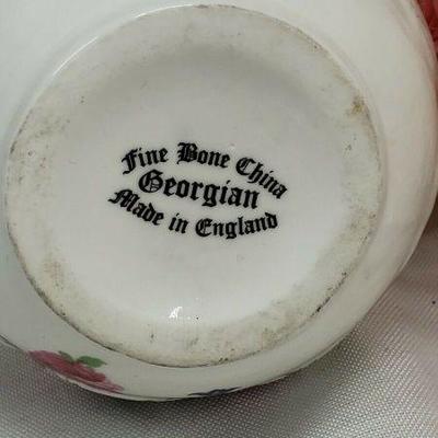 Vintage Creamer, Floral Pattern, Georgina Fine Bone China, Made in England