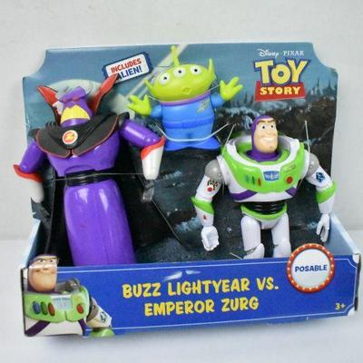 Toy Story Buzz Lightyear Vs. Emperor Zurg Includes Alien! - New