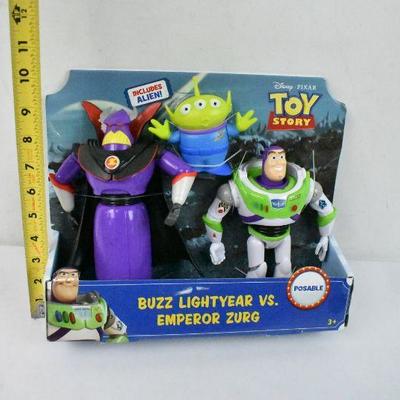 Toy Story Buzz Lightyear Vs. Emperor Zurg Includes Alien! - New