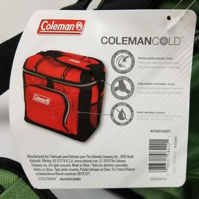 Coleman 16-Can Soft Cooler with Removable Liner, Green - New
