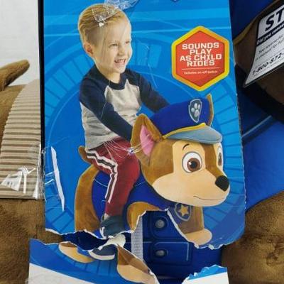 PAW Patrol Chase 6V Plush Electric Ride-On Toy for Toddlers, Damaged Box - New | EstateSales.org