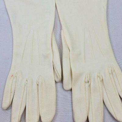 Vintage--Wrist Ivory Gloves Van Raalte in Pkg, Small Mark on Pinkie