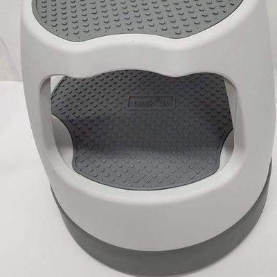 Task It Scooter Stool, Grey, Holds up to 300 lbs - New