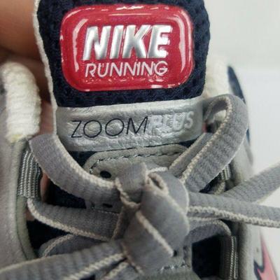 Men's Nike Air Zoom Plus Size 11 Running Shoes 314024-063 Gray/Red/Blue w/Box
