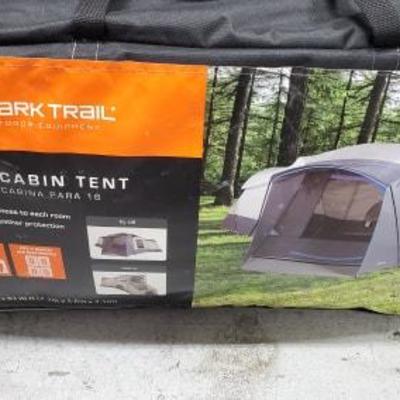 Ozark Trail 16-Person Cabin Tent w/ Room Dividers, Missing Stakes, Like New