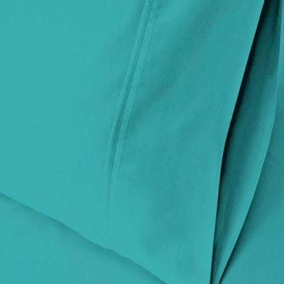 Cal-King Sheet Set, Teal, Superior, 400 Thread Count - New