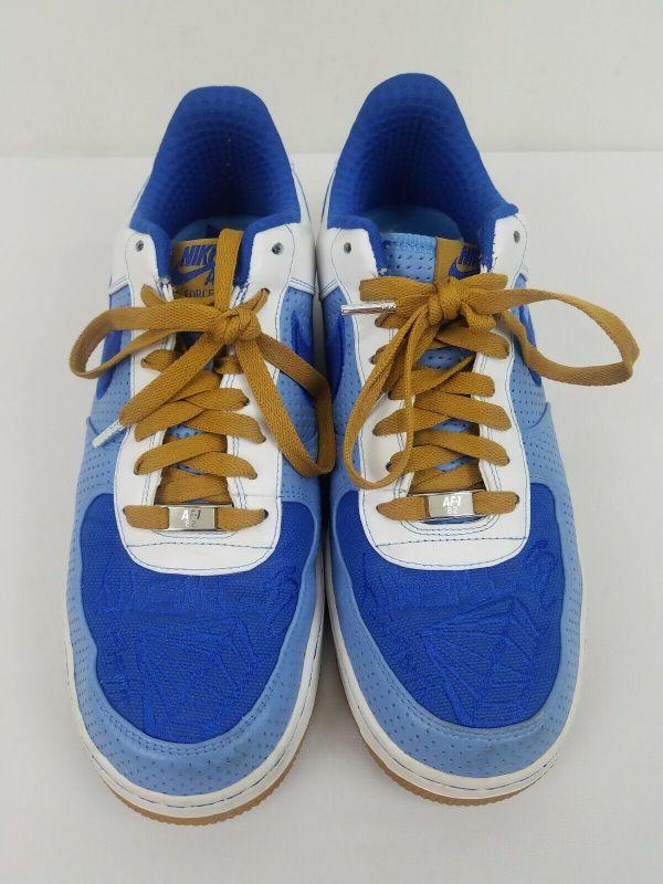 Nike Air Force 1 Premium XXV Sz 11 Blue/White/Brown Shoes '07 Diamond ...