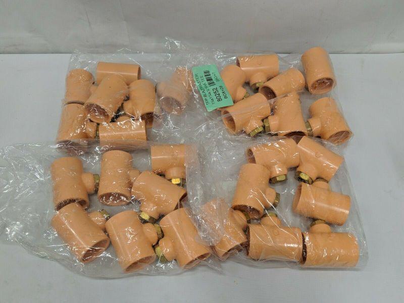 28x Tyco TFP BlazeMaster 1.25" x 1.25" x .5" PVC To Brass Sprinkler Tee
