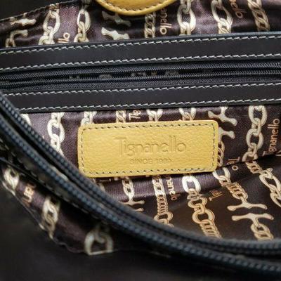 Tignanello Leather Handbag - Light and Dark Leather