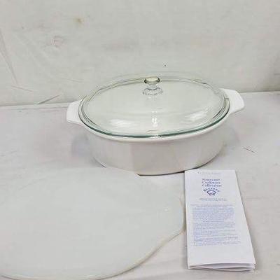 Princess House 3 PC. 3 1/2 Qt. Casserole Dish, #2216, Made in France, Like New