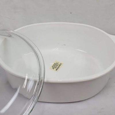 Princess House 3 PC. 3 1/2 Qt. Casserole Dish, #2216, Made in France, Like New