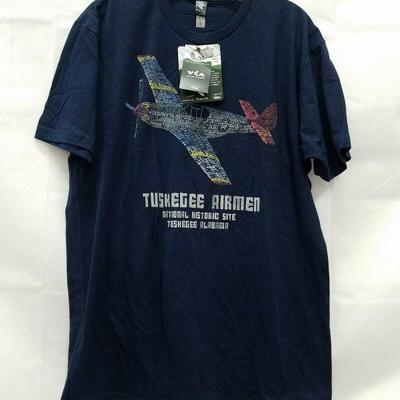 Tuskegee Airmen Alabama National Historic Site Men's T-Shirt sz Large Dark Blue
