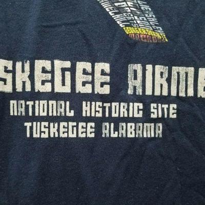 Tuskegee Airmen Alabama National Historic Site Men's T-Shirt sz Large Dark Blue