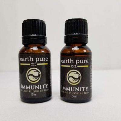 Pair of Earth Pure Oil IMMUNITY BLEND Essential Oil Blend 15ML Topical/Diffuse/Household