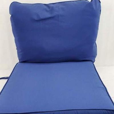 Blue Marine Outdoor CUSHIONS Set, Outdoor Deep Seat Cushion ONLY - New