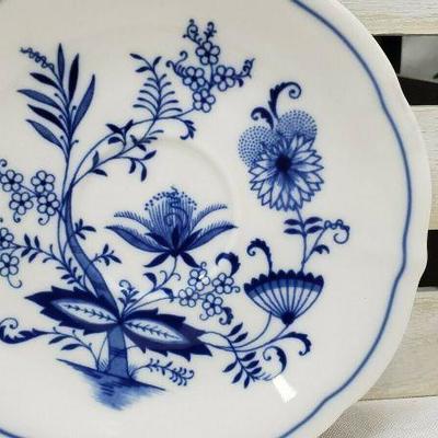 Vintage, Blue Onion 3 Saucers, Winterling Bavaria Germany, Blue & White