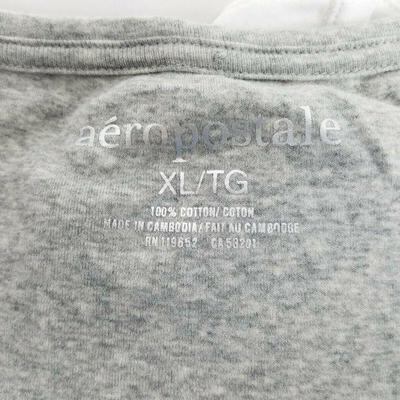 3 Aeropostale Authentic Aero Womens A87 T-Shirts XL, XL, XXL, White & Gray NWT