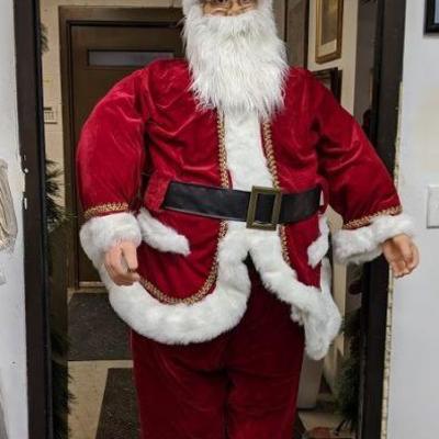 Life Size Santa Claus, Collapsible for Easier Storage