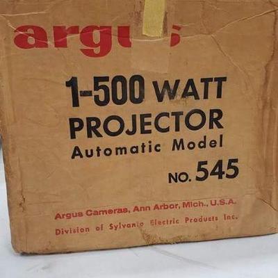 Vintage Projector, Automatic, 1-500 Watt, Argus Cameras, Great Condition