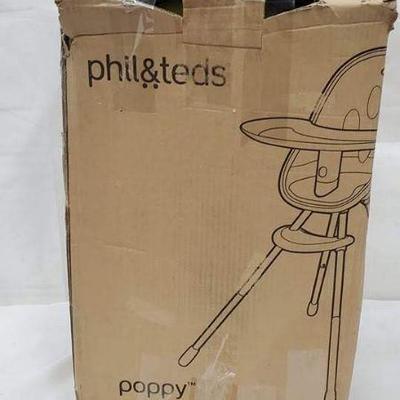 Phil & Teds Poppy High Chair in Lime, Open/Damaged Box - New