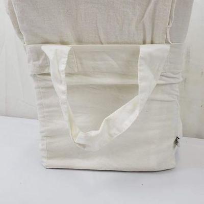 King Duvet Cover Set Linen, Sour Cream Color - Pkg Open/Warehouse Dirt - New