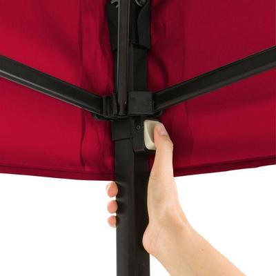Ozark Trail 10x10' Straight Leg Instant Canopy, Red, Warehouse Wear on Bag - New