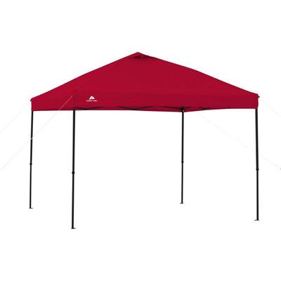 Ozark Trail 10x10' Straight Leg Instant Canopy, Red, Warehouse Wear on Bag - New