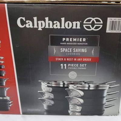 Calphalon 9-pc. Hard-Anodized Nonstick Cookware Set (SEE DESCRIPTION) - New