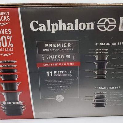 Calphalon 9-pc. Hard-Anodized Nonstick Cookware Set (SEE DESCRIPTION) - New