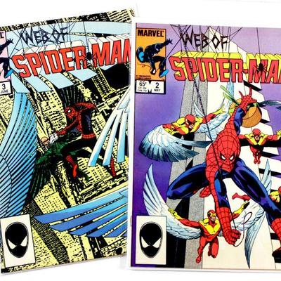 WEB OF SPIDER-MAN #2 #3 Comic Books Set High Grade 1985 Marvel Comics
