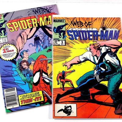 WEB OF SPIDER-MAN #9 #16 Comic Books Set High Grade 1985/86 Marvel Comics