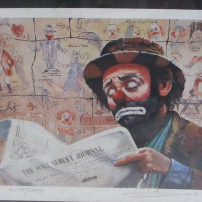 Lot 66 - Emmett Kelly Circus Collection Leighton Jones Print