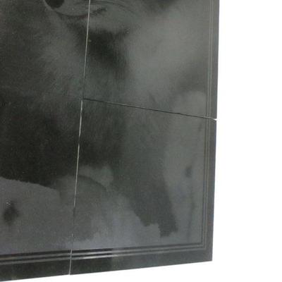 Lot 78 - Laser Engraved Fox On Black Granite Tile