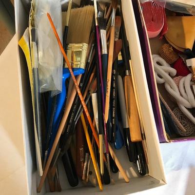 Lot 303 - Painting Supplies and Books 