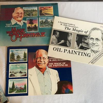 Lot 303 - Painting Supplies and Books 