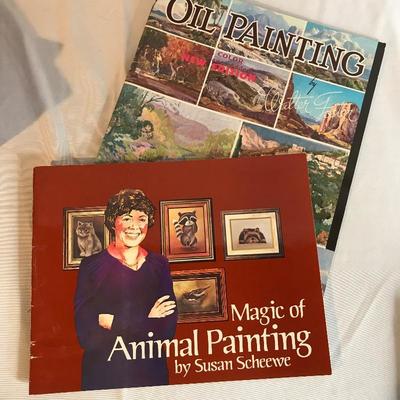 Lot 303 - Painting Supplies and Books 