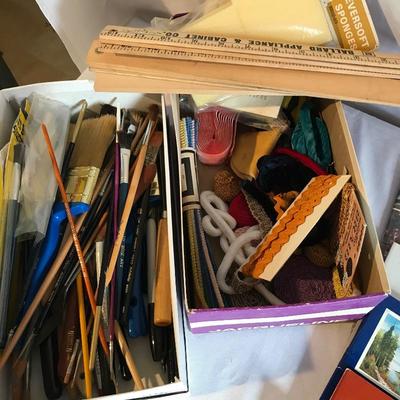 Lot 303 - Painting Supplies and Books 