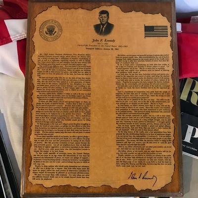 Lot 306 - American Memorabilia, Flags, JFK, Lincoln, and More