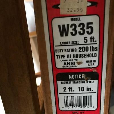 Lot 307 - Two Ladders & Hand Truck