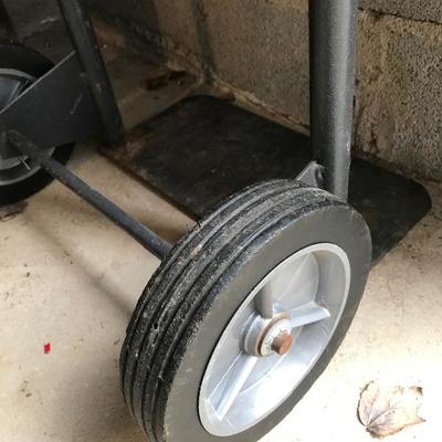 Lot 307 - Two Ladders & Hand Truck