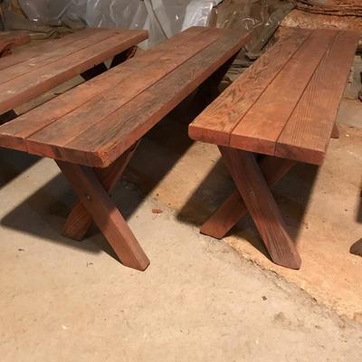 Lot 313 - Five Picnic Benches 