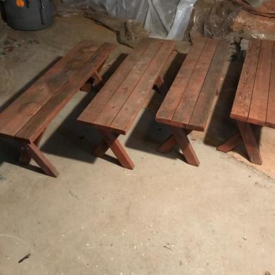 Lot 313 - Five Picnic Benches 