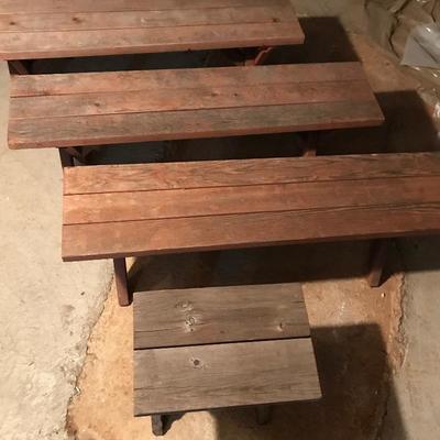 Lot 313 - Five Picnic Benches 