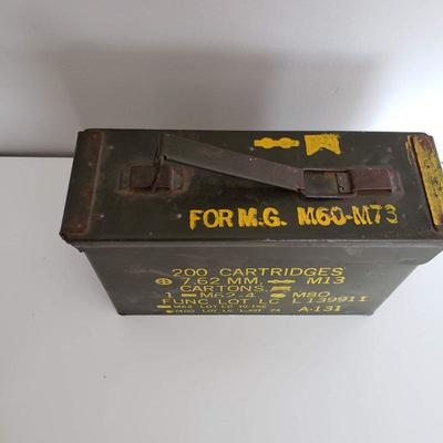 Metal Ammo Can and 10 round 7mm Rem Mag