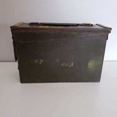 Metal Ammo Can and 10 round 7mm Rem Mag