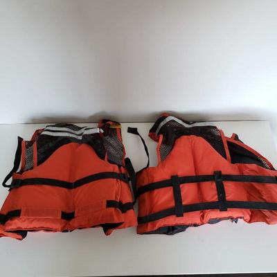 2 Stearns Life Vests - Adult Large and X-Large
