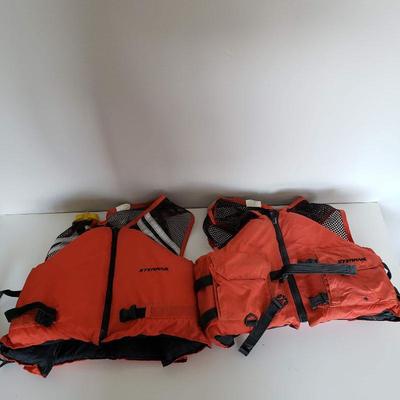 2 Stearns Life Vests - Adult Large and X-Large
